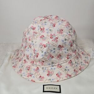 💐Gucci x Liberty of London💐 Collab Floral Print Cotton Bucket Hat